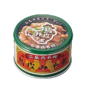 ヤマトフーズ　広島呉名物　鳥皮みそ煮　130ｇ缶